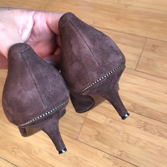 Givenchy Womens Pointed Toe Stiletto Pumps Suede - Picture 4 of 8